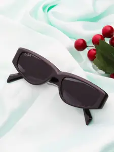 Ted Smith Black Aesthetic  Cat-Eye Sunglasses Women With UV Protected Lens