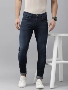 V Dot Men Skinny Fit Light Fade Stretchable Jeans