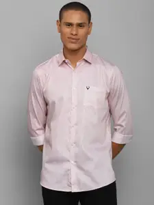 Allen Solly Allen Solly Men Pink Comfort Slim Fit Printed Cotton Casual Shirt