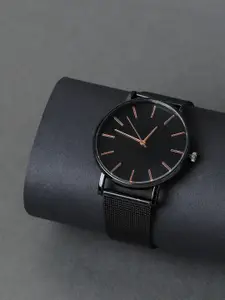 HAUTE SAUCE by  Campus Sutra HAUTE SAUCE by Campus Sutra Women Black  Analogue Watch AW22_HSWC1004-Black