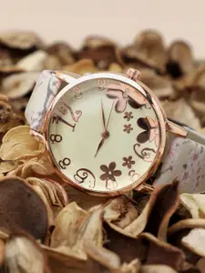 HAUTE SAUCE by  Campus Sutra HAUTE SAUCE by Campus Sutra Women Beige  Analogue Watch AW22_HSWC1023-Beige