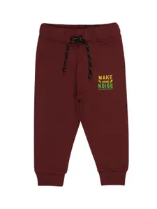 Bodycare Kids Boys Maroon Solid Cotton Joggers