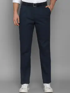 Allen Solly Men Navy Blue Cotton Casual Trouser