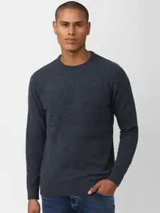 Van Heusen Sport Men Grey Cashmere Cotton Pullover