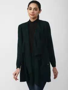 Van Heusen Woman Green Front Open sweater