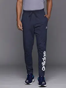 ADIDAS Men Logo Print Essentials Tapered Track Pants