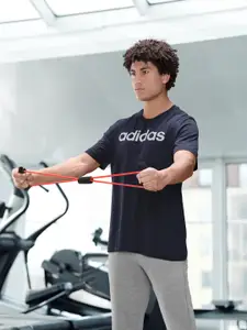 ADIDAS Brand Logo Printed Oversized Fit Pure Cotton T-shirt