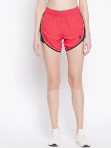 UNPAR Women Red Outdoor Cotton Sports Shorts
