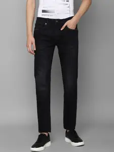 Louis Philippe Jeans Men Black Slim Fit Light Fade Jeans