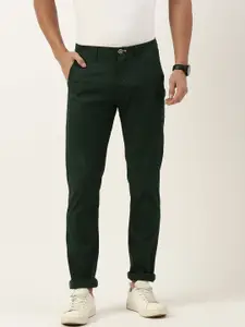 Peter England Casuals Men Super Slim Fit Mid-Rise Casual Trousers