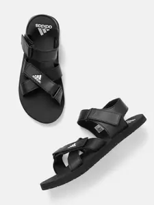ADIDAS Men Brand Logo Embossed Hengat Sports Sandals