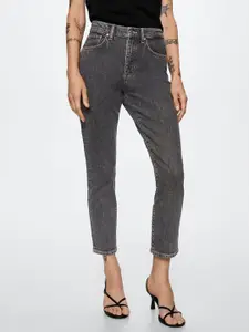 MANGO Women Grey Skinny Fit Stretchable Sustainable Jeans