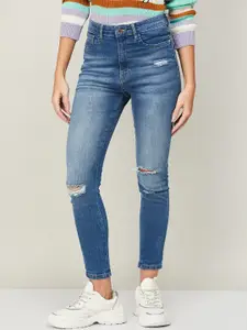 Fame Forever by Lifestyle Women Blue Mildly Distressed Heavy Fade Jeans