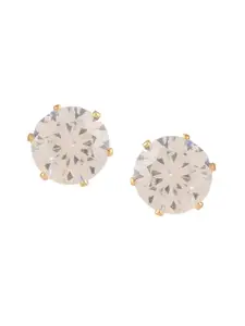 Adwitiya Collection Women Gold-Plated Classic Studs Earrings