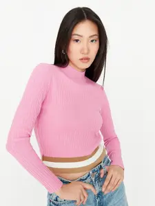 Trendyol Women Ribbed Pullover Acrylic Sweater