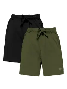 KiddoPanti Boys Pack Of 2 Cotton Shorts