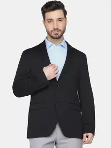 Blackberrys Men Black Solid Single-Breasted Blazer