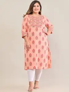 Swasti Floral Printed Cotton Kurta