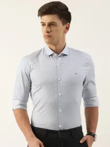 Peter England Slim Fit Printed Semiformal Casual Shirt