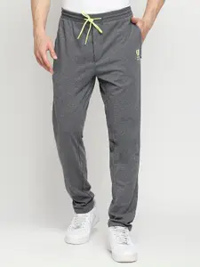 Underjeans by Spykar Men Charcoal Solid Track Pants