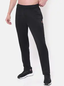 Cultsport Men Black Solid Regular Fit Track Pants
