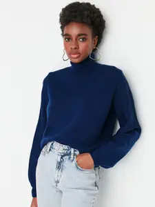 Trendyol Women Navy Blue Pullover