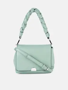 Forever Glam by Pantaloons Women Green Structured Satchel