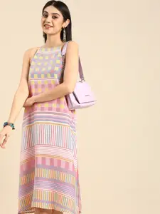 Anouk Geometric Printed A-Line Dress