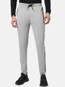 Ajile by Pantaloons Men Grey Solid Cotton Slim-Fit Jogger