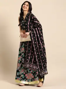 Anouk Women Floral Printed Ready to Wear Lehenga & Blouse With Dupatta