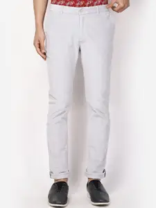 Blackberrys Men Grey Slim Fit Trousers