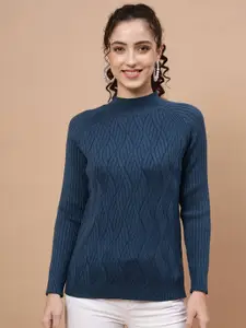 Beatnik Women Cable Knit Pullover