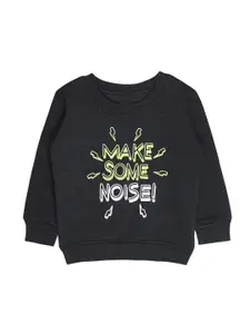 Bodycare Kids Boys Black Printed Sweatshirt