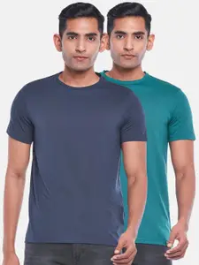 People Pack Of 2 Slim Fit Cotton T-shirt