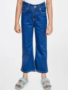 AND Girls Blue Cropped Bootcut Jeans