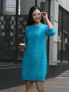 AND Women Blue Jumper Dress