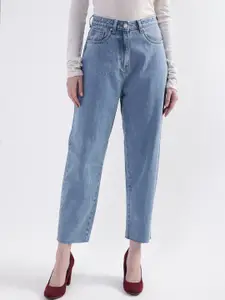 ELLE Women Blue Heavy Fade Cotton Jeans