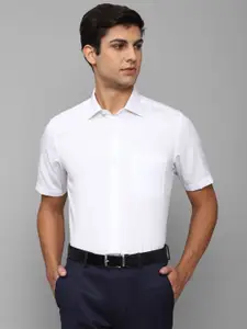 Louis Philippe Men White Pure Cotton Solid Slim Fit Formal Shirt