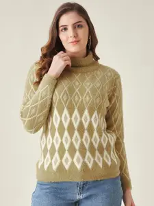 Modeve Women Brown & White Pullover