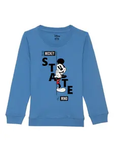 Disney by Wear Your Mind Boys Blue Printed Sweatshirt