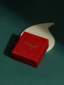 Ruby Raang Gold-Toned & White Pearl Beaded Contemporary Gold-Plated Jhumkas Earrings