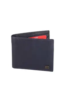 Red Chief Men Navy Blue Leather Two Fold Wallet