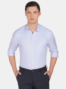 Arrow Men Self Design Slim Fit Formal Shirt