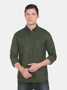 Arrow Sport Men Green Slim Fit Casual Shirt