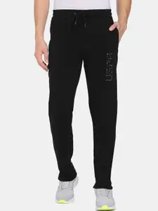 U.S. Polo Assn. Denim Co. Men Black Solid Straight Fit Track Pants