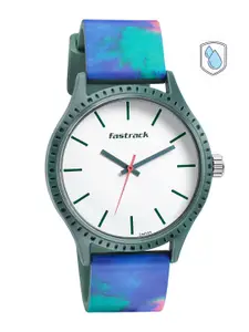 Fastrack Men White Dial & Multicoloured Straps Analogue Watch 38061PP08