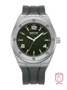 REACTION KENNETH COLE Men Green Dial & Grey Straps Analogue Watch KRWGM9007502