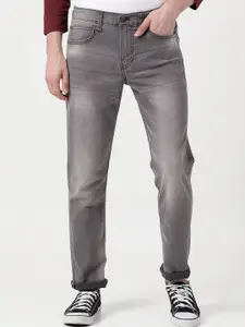 Lee Men Grey Slim Fit Heavy Fade Stretchable Jeans