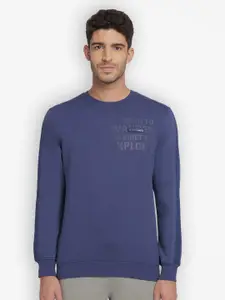 Wildcraft Men Blue Printed Sweatshirt