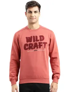 Wildcraft Men Rust Printed Sweatshirt